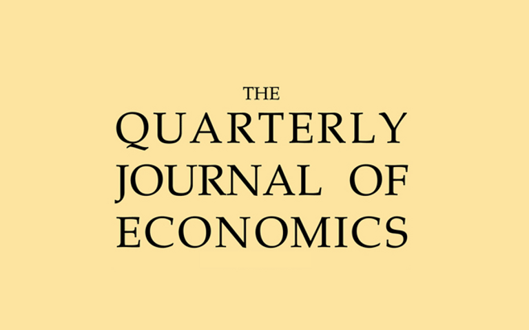 Quarterly Journal of Economics Logo 2025
