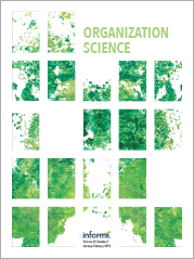 Organization Science Journal Cover