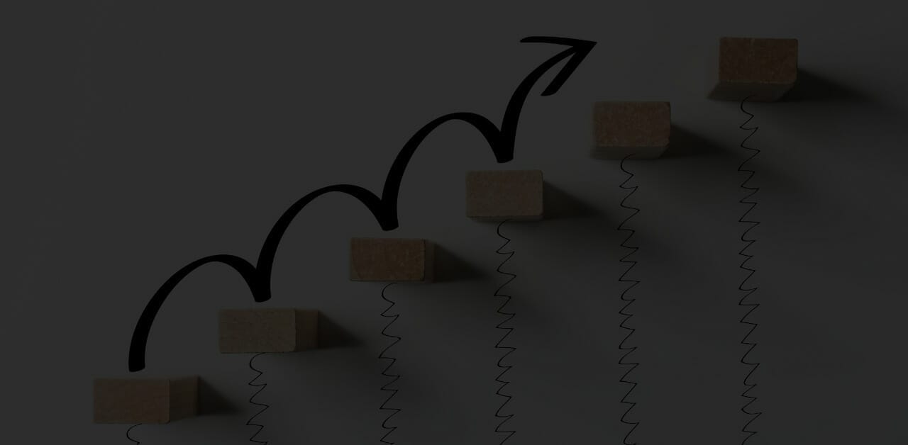 Increasing arrow signifying business growth.