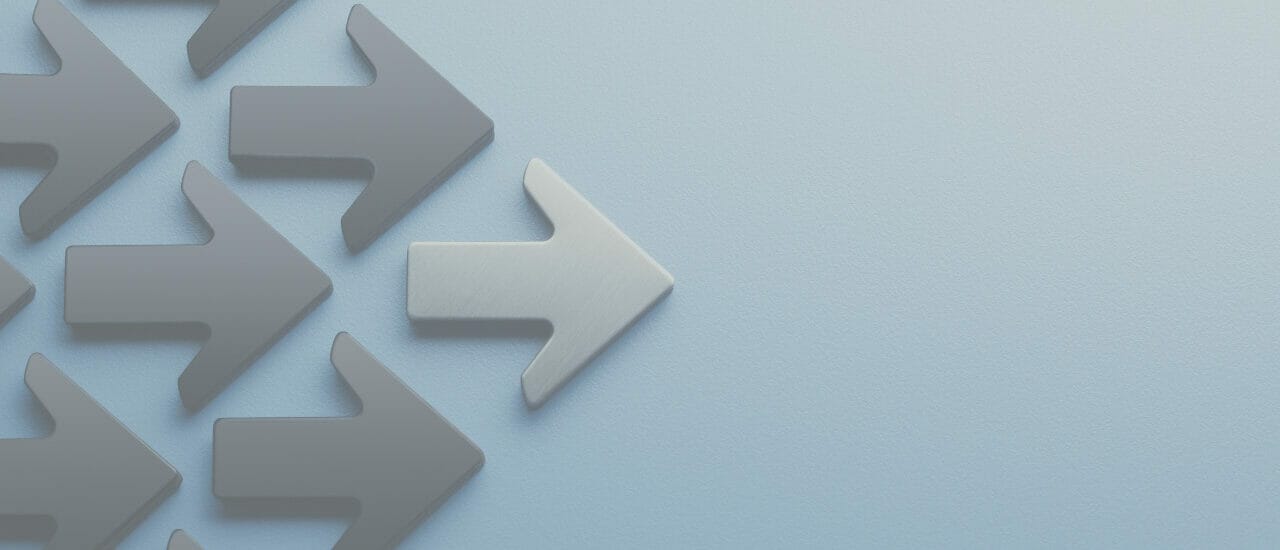 Arrows heading in the right direction, signifying leadership and influence.