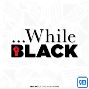While Black Podcast Logo