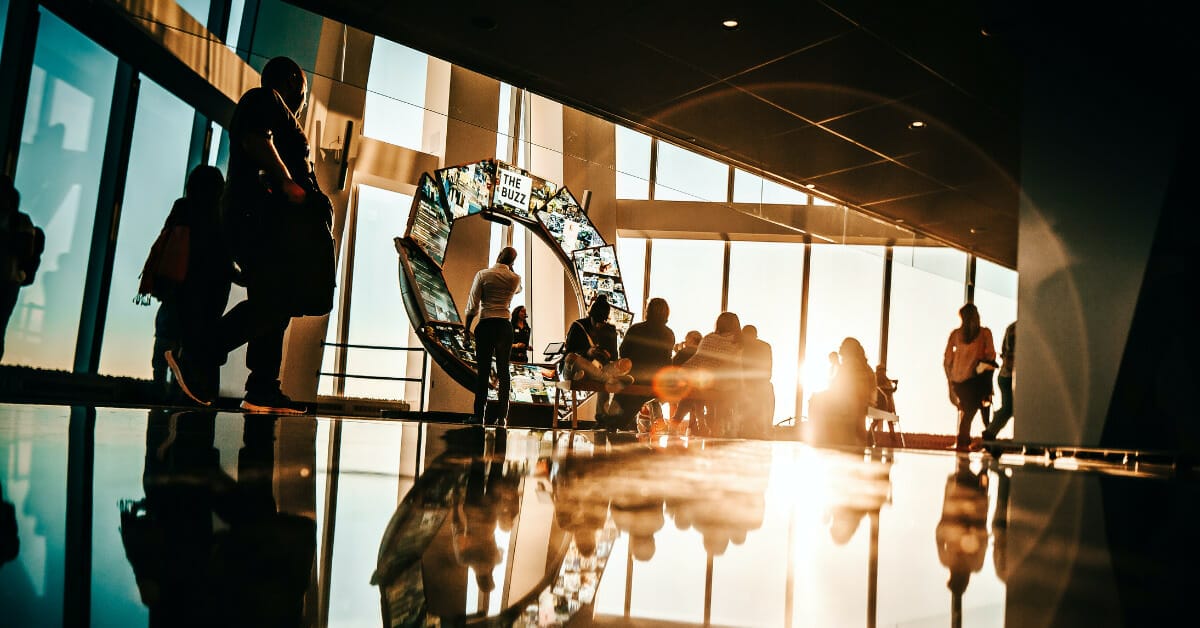 Group of people at a conference