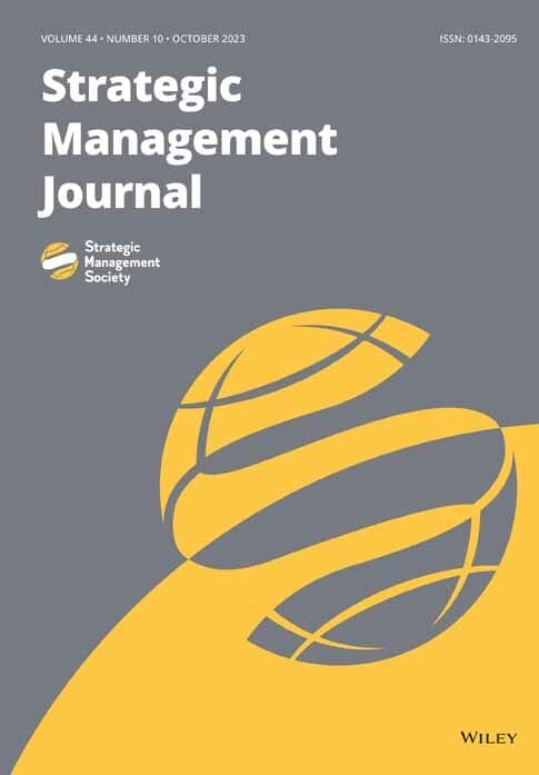 Strategic Management Journal Fall 2023 Cover