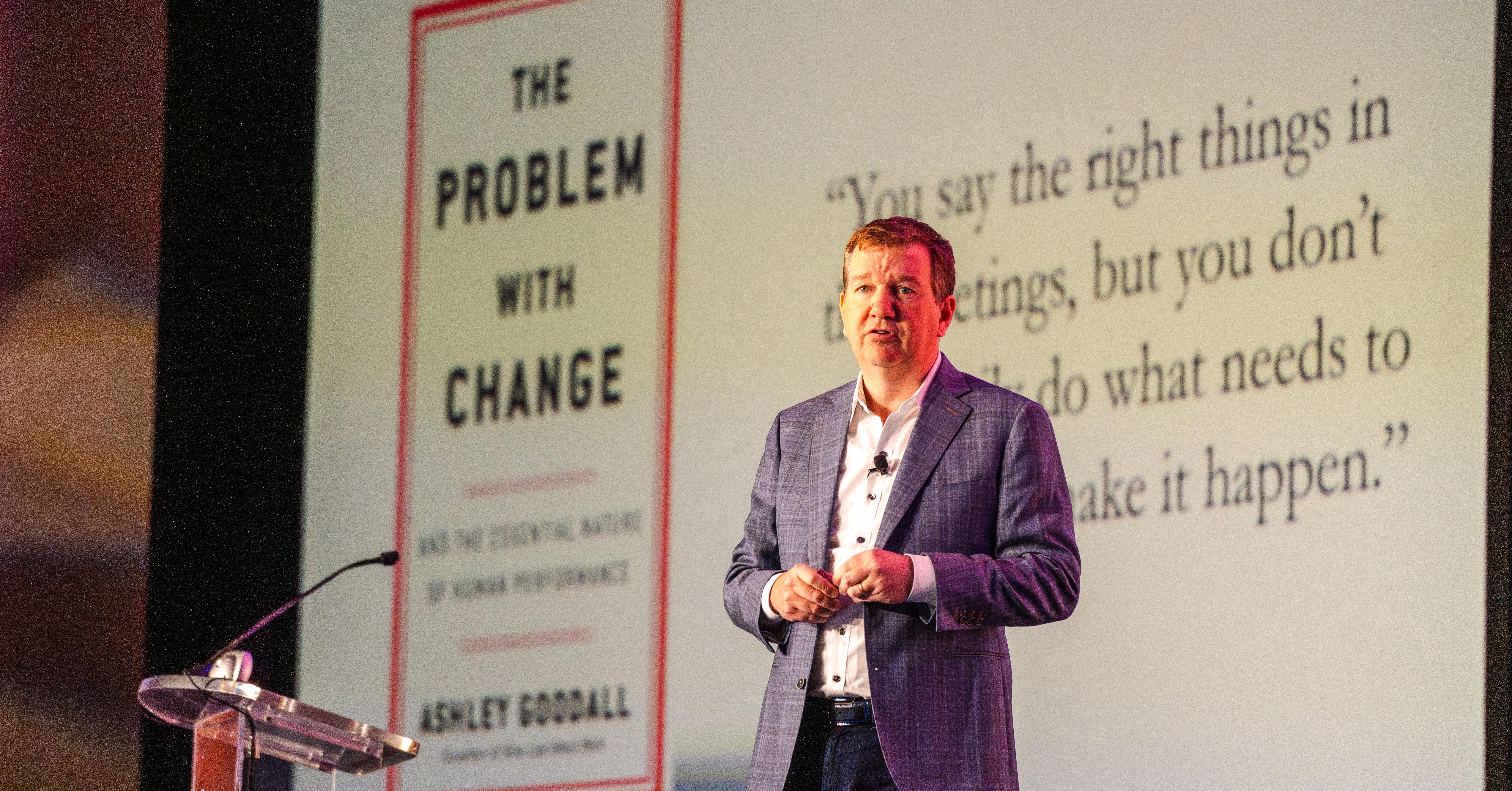 Ashley Goodall on stage